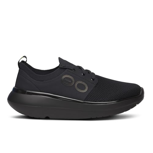 09012024 OOFOS WOMEN'S OOMY STRIDE SNEAKER BLACK SIZE 9 - Brand New
