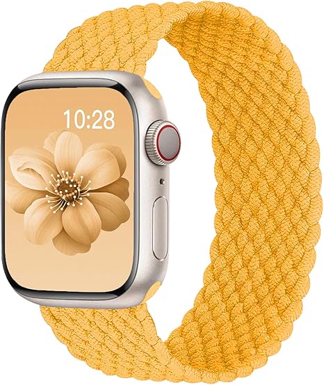 APPLE WATCH BRAIDED SOLO LOOP 41MM - SIZE 3 - MAIZE - Like New