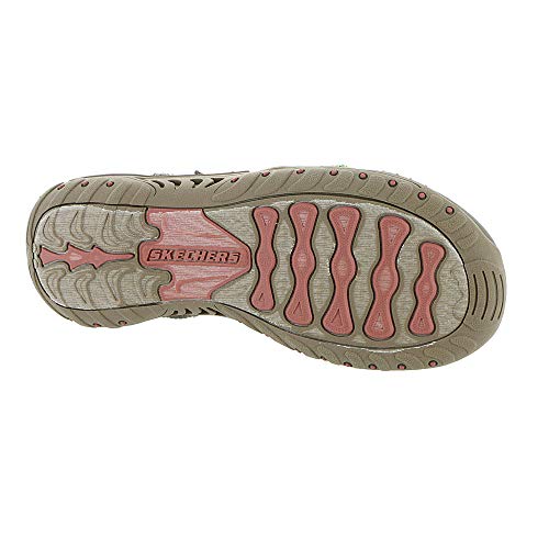 SKECHERS WOMEN REGGAE SEW ME BOHO WOVEN STRAPPY SLINGBACK SIZE 8.5 TAUPE MULTI - Brand New