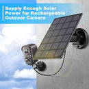 VISION WELL 3W Solar Panel 10ft Charging Cable Wireless Security Camera - Black Like New