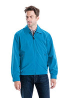 LONDON FOG Mens Modern Cotton-lightweight-jackets, Caribbean Blue, Large - Brand New
