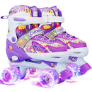 Cunmucu Kids Roller Skates Girl Toddler Roller Girls Skates Size: Large - Purple - Brand New