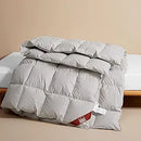 AIRLUCK LUXURY FEATHER DOWN COMFORTER FLUFFY DUVET QUEEN SIZE FROST GRAY - Like New