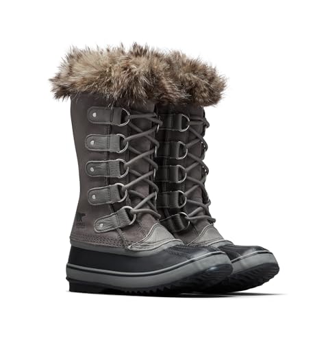 Sorel Womens Joan of Arctic Waterproof Boots Quarry/Black Size 8 - Like New