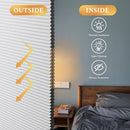 ATXBYOH CORDLESS BLACKOUT CELLULAR SHADES FOR INDOOR WINDOWS 35X64 - WHITE - Like New