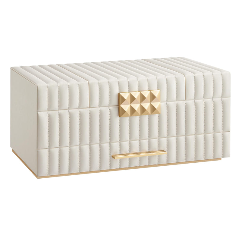 SONGMICS HOME Large Capacity Jewelry Box PU Surface with Stitching UJBC184W01 - Like New