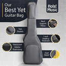 Hola! Music Electric Bass Guitar Case, GT/GTR & Bass, DLX-E-BAG - Gray - Like New