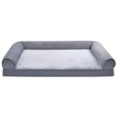 AMAZON BASICS FOAM LIVING ROOM COUCH DOG BED REMOVABLE COVER GRAY 44 X 35 - Brand New