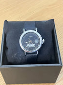 TIMEX FORTNITE QUARTZ ANALOG 40MM DATE BLACK DIAL SILVER CASE FABRIC STRAP BOX - Like New