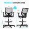 AFO Tall Drafting Chair with Adjustable Foot Ring, Ergonomic Lumbar Supportive - Like New