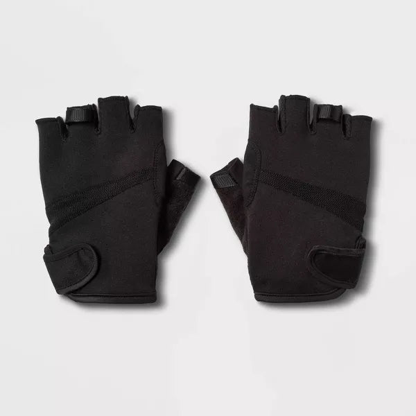 ALL IN MOTION MEN'S STRENGTH TRAINING GLOVES - BLACK - SIZE L - Brand New