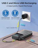 SEAISTAR PORTABLE CHARGER POWER BANK 50000MAH USB-C PD 30W FAST SKY BLUE - Brand New