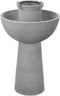 Bernini Alba Cordless Water Fountain 26" Battery Powered Water Fountains - Grey - Like New