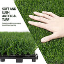Yaheetech 12" x 12" Artificial Grass, Tiles Interlocking, 27 Pack - 27YJ001 - Brand New
