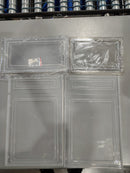 VVM SHOE ORGANIZER BOXES 10 PACK, CLEAR PLASTIC STACKABLE SHOE BOXES - CLEAR - Like New
