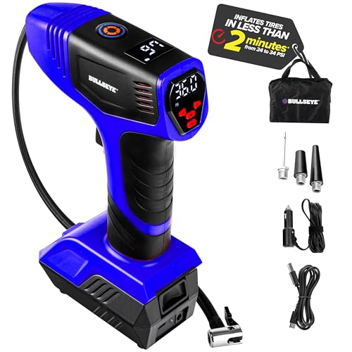 Bullseye Pro Tire Inflator Portable Air Compressor Car Tire - Scratch & Dent