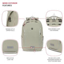 SWISSGEAR SHIELD LAPTOP BACKPACK 18.5"X12"X6" 1018414416 - SAGE GRAY - Like New
