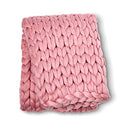 ColeyBear Millennial Pink Boho Home Decor Blanket (40x60in) Big Chunky Yarn - Brand New