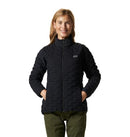 MOUNTAIN HARDWEAR STRETCHDOWN LIGHT JACKET WOMEN L BLACK 2024 OL2081-004 - Brand New
