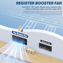 MATULSA REGISTER BOOSTER FAN FOR 4X10" REGISTER HOLES REMOTE CONTROL, 10-SPEEDS - Like New