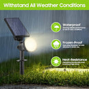 Bosceos Solar Lights Outdoor Waterproof, 30LEDs Solar Spot Pathway Lights - Like New