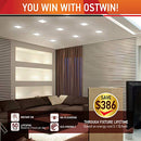 OSTWIN 12 Pack 4" LED Recessed Light Dimmable 10W 700 Lm 4000K Bright White - Brand New