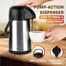 64 Oz Airpot Coffee Dispenser with Pump, Insulated Thermal Coffee Carafe - Like New