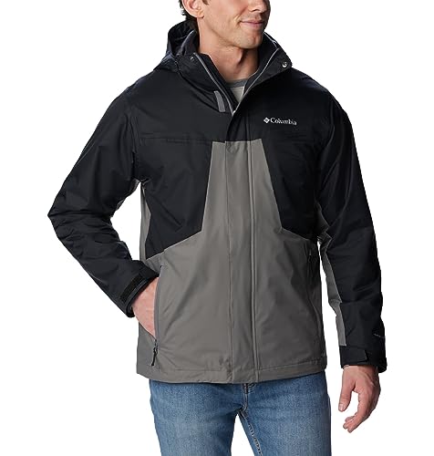 1960612 COLUMBIA MEN'S TUNNEL FALLS INTERCHANGE JACKET GREY/BLACK XL - Like New