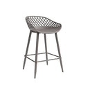 Jamesdar Kurv Steel Counter Stool 2 Piece Set B07ZG44L3C - Warm Gray - Brand New