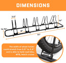 ACELETIQS BIKE STAND FLOOR INDOOR BIKE RACK, 1-5 BIKE - BLACK - Like New