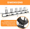 ACELETIQS BIKE STAND FLOOR INDOOR BIKE RACK, 1-5 BIKE - BLACK - Like New