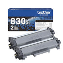 Brother Toner Cartridge TN830XL 2 Pack - Like New