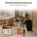 EZ HEAT PORTABLE ELECTRIC INDOOR RADIANT WIRE ELEMENT SPACE HEATER - GRAY - Like New