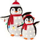 Best Choice Products 2-Piece Lighted Penguin Family 3ft Pop-Up B0CJN1314J - Red - Like New