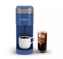 Keurig K-Slim + ICED Single Serve Coffee Maker, Brews 8 to 12oz. Cups, Blue Like New