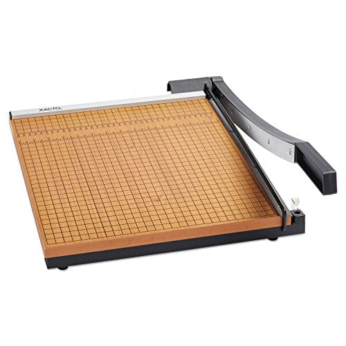 X-ACTO 26615 SQUARE COMMERCIAL GRADE WOOD BASE GUILLOTINE TRIMMER - GRAY - Like New