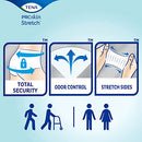 TENA ProSkin Stretch Ultra Incontinence Brief Heavy Absorbency 2X-Large 2 Pack - Brand New