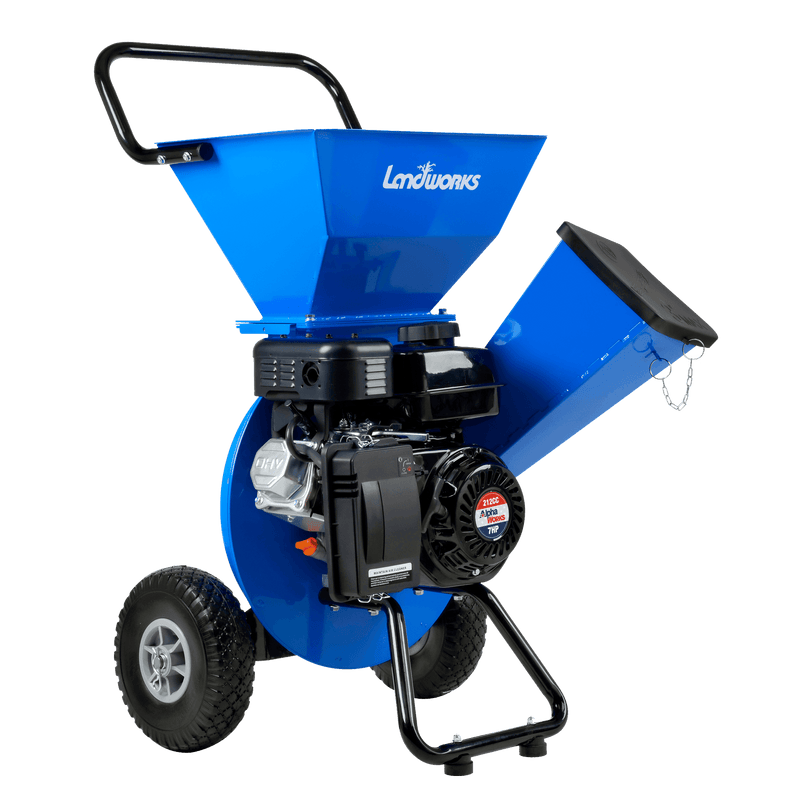 Landworks 3-in-1 Wood Chipper, Shredder, & Mulcher - 7HP 212CC Gas Engine 3" Max