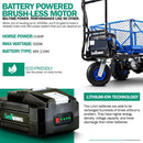 Landworks 48V 2Ah Self-Propelled Electric Utility Wagon - Effortlessly Haul up