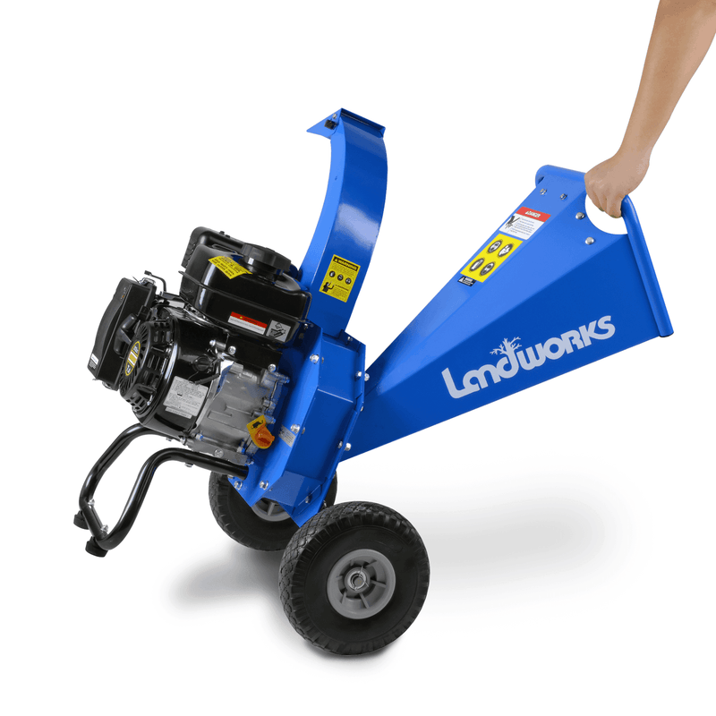 Landworks Mini Wood Chipper & Shredder - 7HP 212CC Gas Engine 3" Max Branch