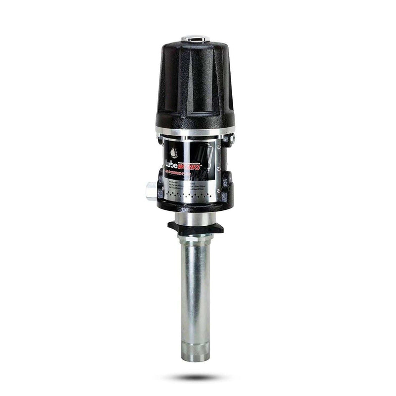 Lubeworks Air-Powered Oil Transfer Drum Pump - 5:1, 10.6GPM, 1/4" NPT Air Inlet,