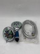 HOTEL SPA Anti-Clog Shower Heads Spray-High Pressure Shower Head 4.3" - Chrome - Like New