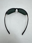 412-02 MAUI JIM BANYANS POLARIZED RIMLESS LARGE - GLOSS BLACK/NEUTRAL GRAY - Like New