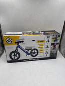 STRIDER 12” SPORT BIKE, NO PEDAL BALANCE BICYCLE FOR KIDS 1 TO 4 YEARS - BLUE - Like New