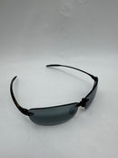MAUI JIM LIGHTHOUSE RECTANGULAR SUNGLASSES GLOSS BLACK/NEUTRAL GREY - Like New