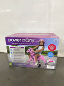 POWER PONY RIDING TOY PRINCESS ZUME V2: STEEL RIDE-ON ANIMAL 8 MPH - PINK - Brand New