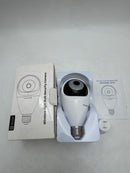 TKENPRO 5G&2.4GHz Light Bulb Security Camera Dual Band IP65 2K ZY-D1 - White - Like New