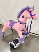 POWER PONY RIDING TOY PRINCESS ZUME V2: STEEL RIDE-ON ANIMAL 8 MPH - PINK - Like New