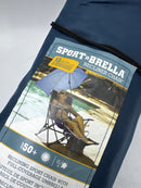 SPORT-BRELLA RECLINING BEACH CHAIR - DARK BLUE - Like New
