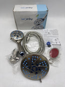 AquaCare AS-SEEN-ON-TV High Pressure 50-mode 3-way Shower Head - SATIN NICKLE - Like New
